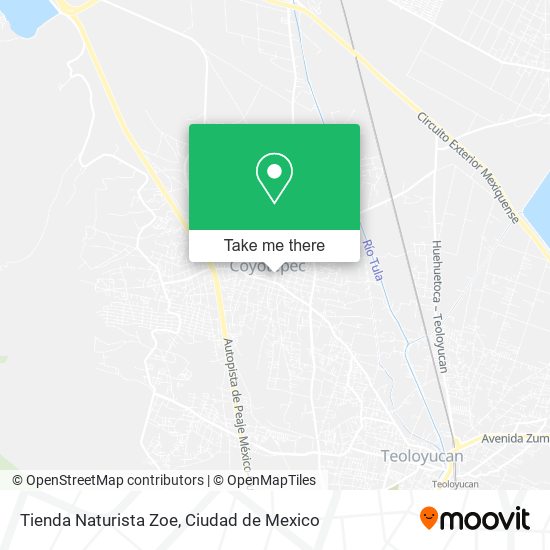 Mapa de Tienda Naturista Zoe