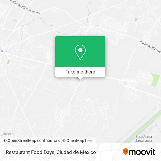 Mapa de Restaurant Food Days