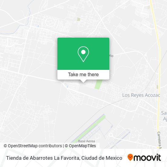 Mapa de Tienda de Abarrotes La Favorita