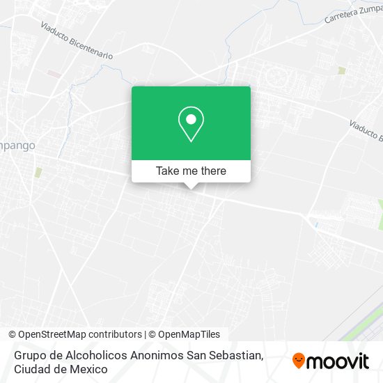 Grupo de Alcoholicos Anonimos San Sebastian map