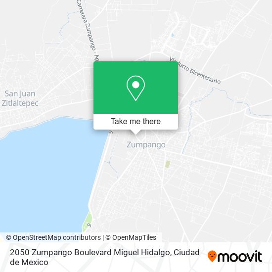 Mapa de 2050 Zumpango Boulevard Miguel Hidalgo