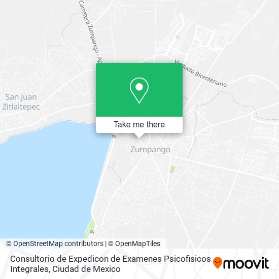 Consultorio de Expedicon de Examenes Psicofisicos Integrales map