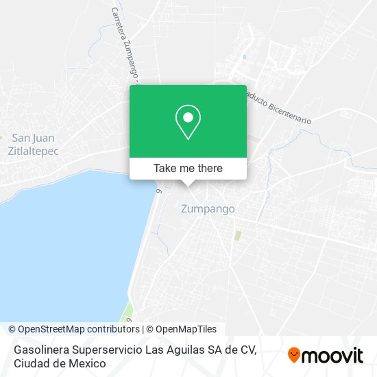 Mapa de Gasolinera Superservicio Las Aguilas SA de CV