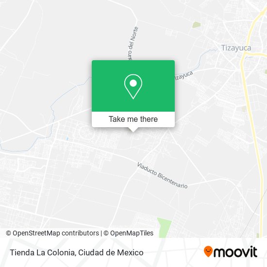 Mapa de Tienda La Colonia