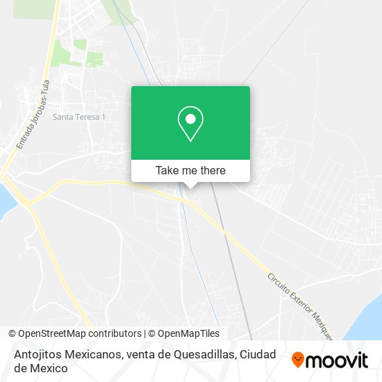 Antojitos Mexicanos, venta de Quesadillas map
