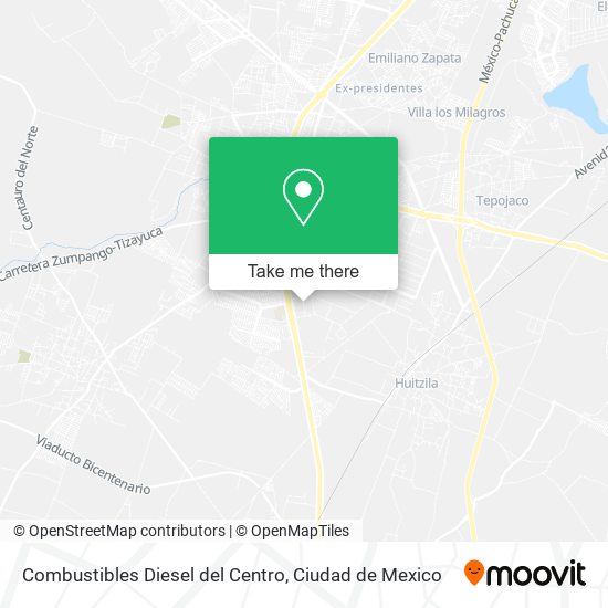 Combustibles Diesel del Centro map
