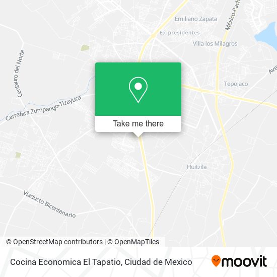 Mapa de Cocina Economica El Tapatio
