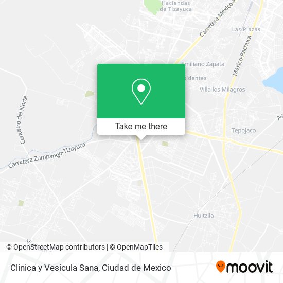 Clinica y Vesicula Sana map