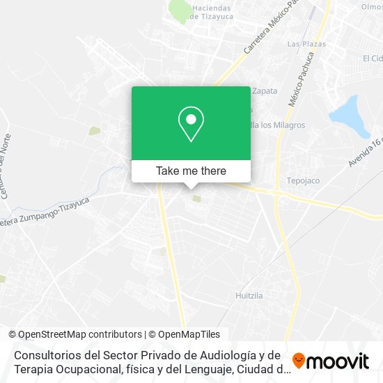 Consultorios del Sector Privado de Audiología y de Terapia Ocupacional, física y del Lenguaje map