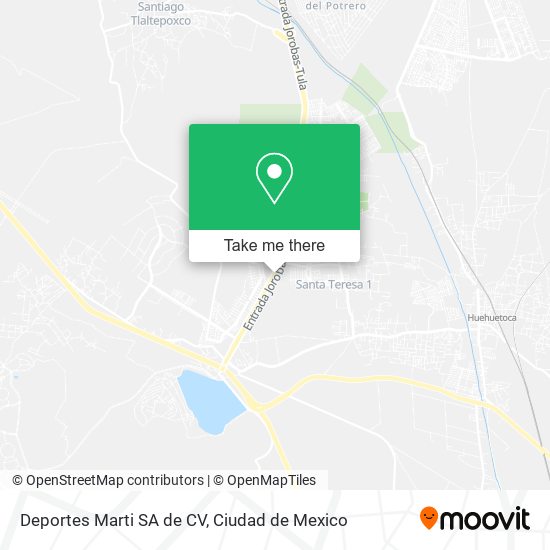 Mapa de Deportes Marti SA de CV