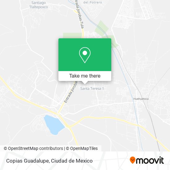 Copias Guadalupe map