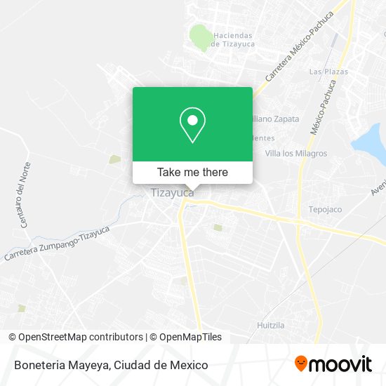 Boneteria Mayeya map