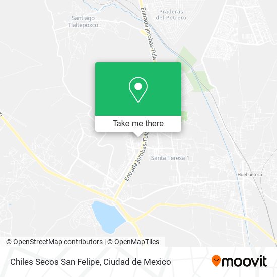 Mapa de Chiles Secos San Felipe