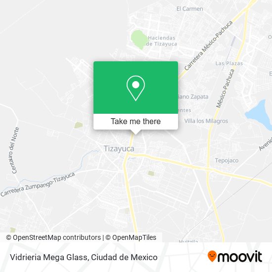 Mapa de Vidrieria Mega Glass