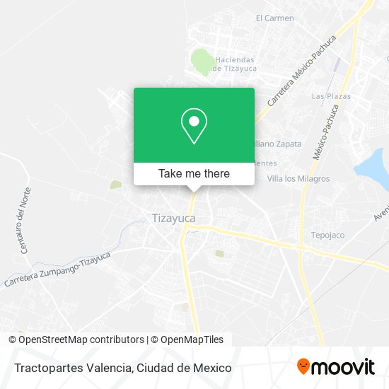 Tractopartes Valencia map