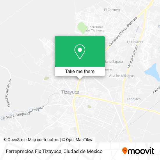 Ferreprecios Fix Tizayuca map