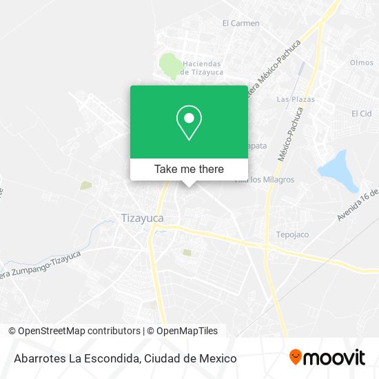 Abarrotes La Escondida map