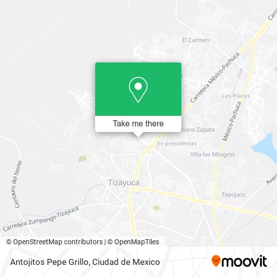 Antojitos Pepe Grillo map