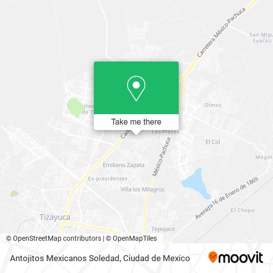 Antojitos Mexicanos Soledad map