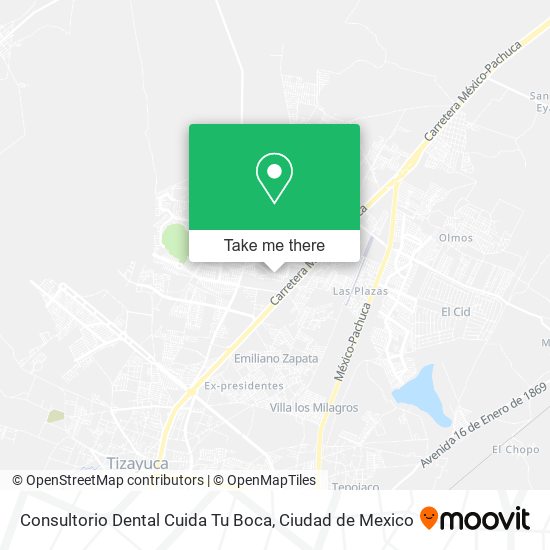 Mapa de Consultorio Dental Cuida Tu Boca