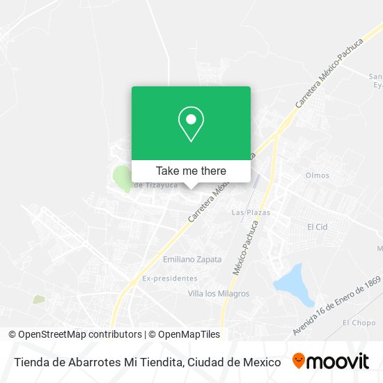 Mapa de Tienda de Abarrotes Mi Tiendita