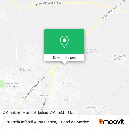 Mapa de Estancia Infantil Alma Blanca