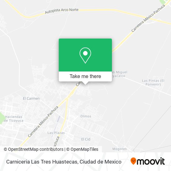 Carniceria Las Tres Huastecas map