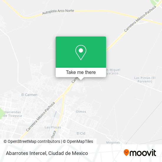 Abarrotes Intercel map