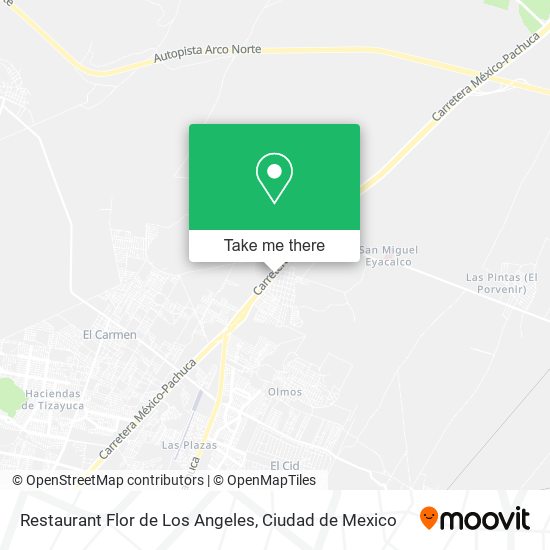Restaurant Flor de Los Angeles map