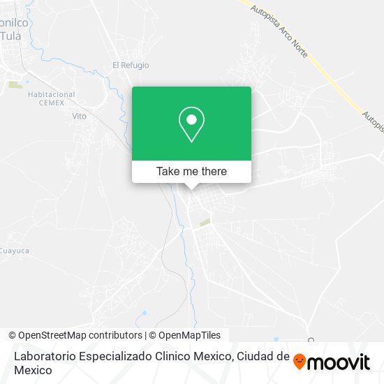 Laboratorio Especializado Clinico Mexico map