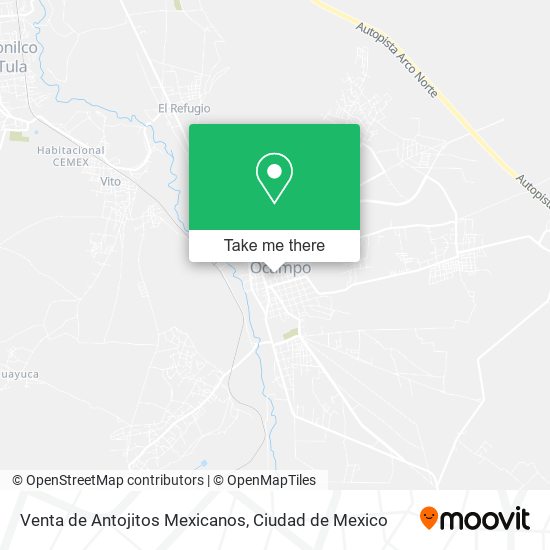 Venta de Antojitos Mexicanos map