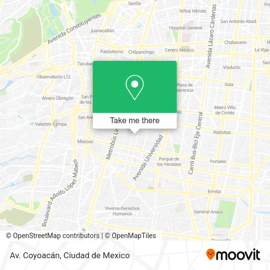 Av. Coyoacán map