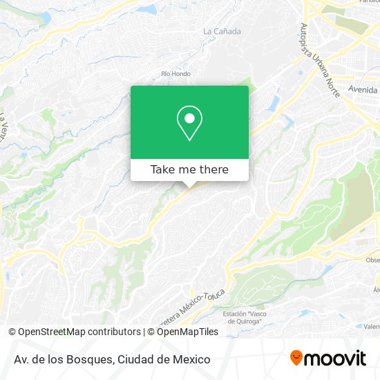 Av. de los Bosques map