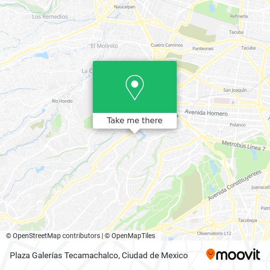 Plaza Galerías Tecamachalco map