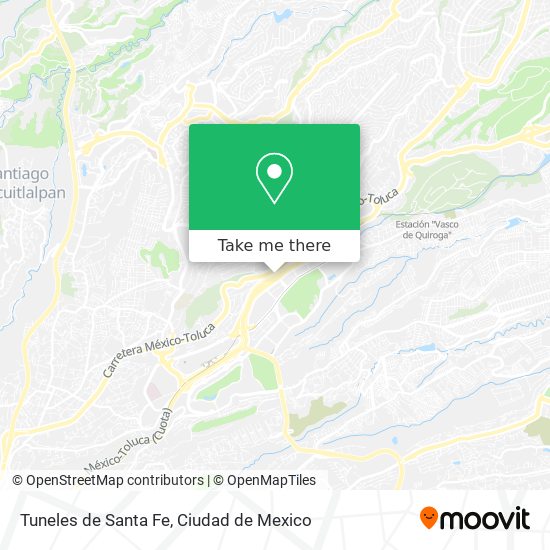 Tuneles de Santa Fe map