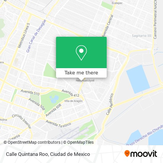 Mapa de Calle Quintana Roo