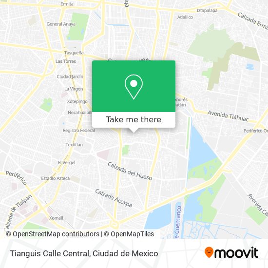 Mapa de Tianguis Calle Central