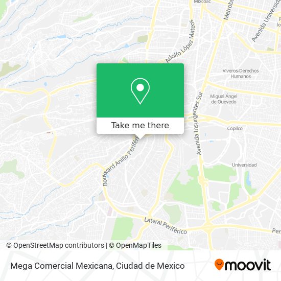 Mega Comercial Mexicana map