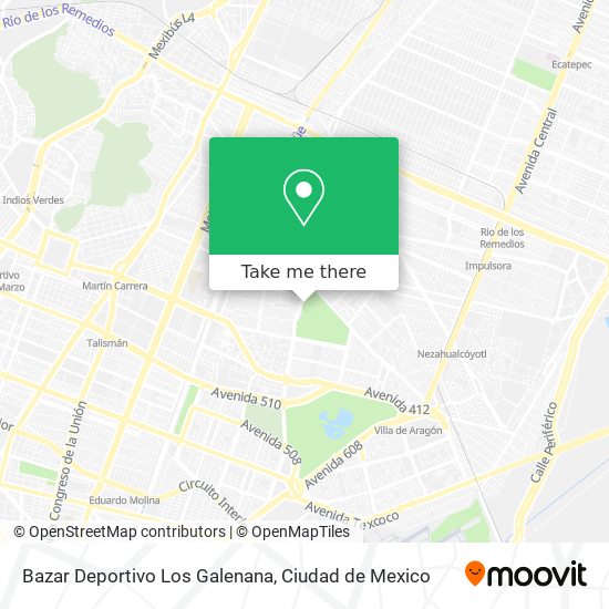 Bazar Deportivo Los Galenana map