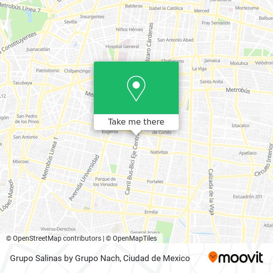 Grupo Salinas by Grupo Nach map