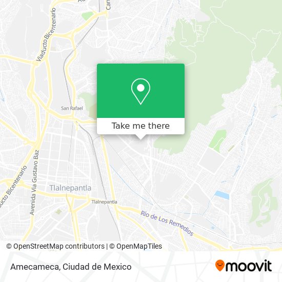 Amecameca map