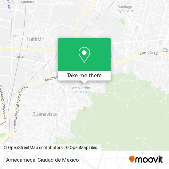 Amecameca map