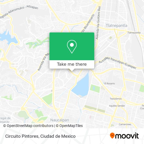 Circuito Pintores map