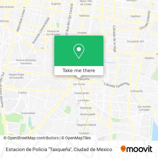 Estacion de Policia "Taxqueña" map