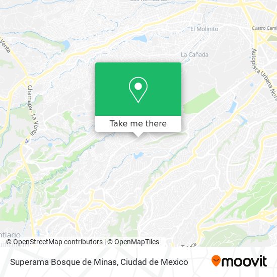 Superama Bosque de Minas map