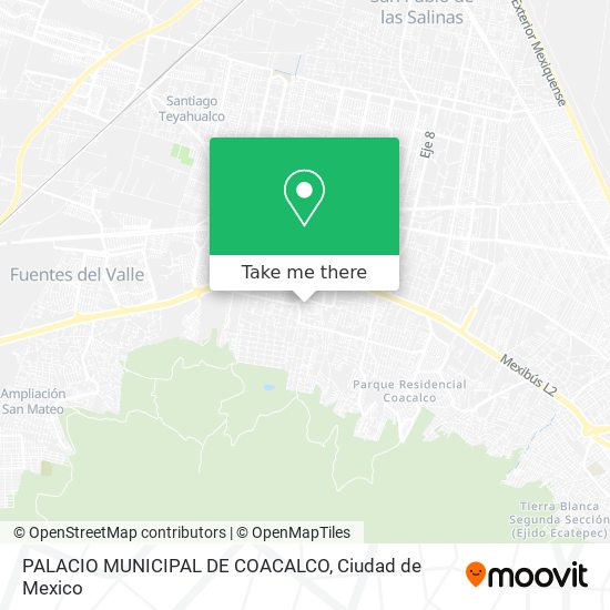 PALACIO MUNICIPAL DE COACALCO map