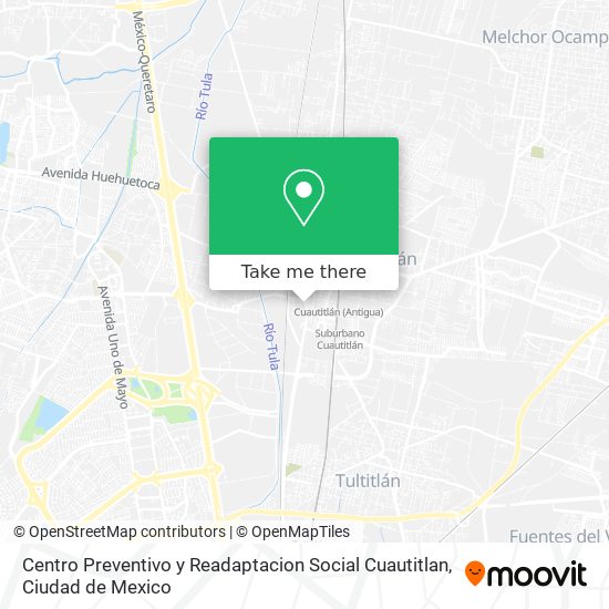 Mapa de Centro Preventivo y Readaptacion Social Cuautitlan