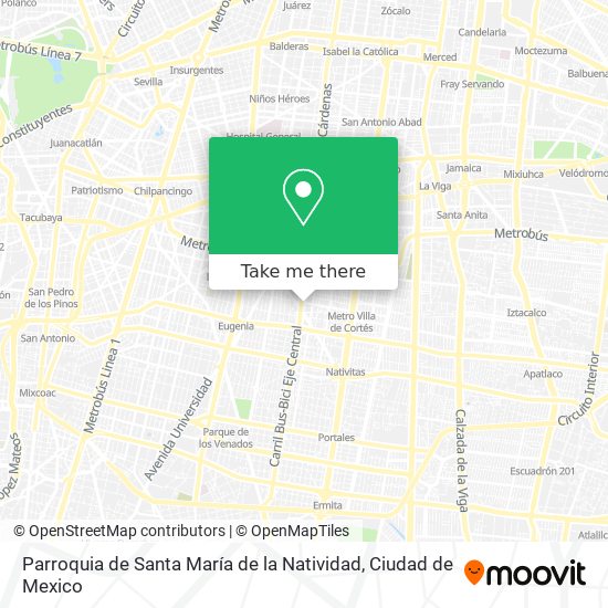 Parroquia de Santa María de la Natividad map