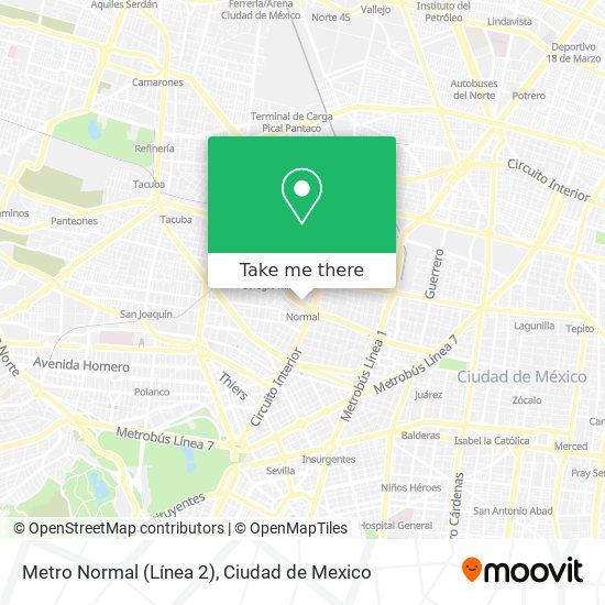 Metro Normal (Línea 2) map