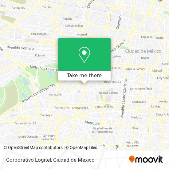 Corporativo Logitel map
